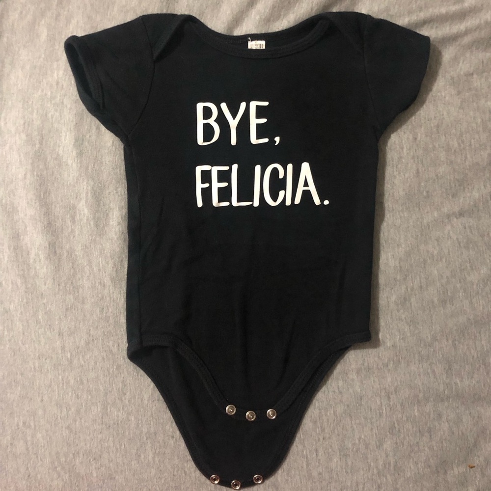 Bye, Felicia Custom Black Onesie